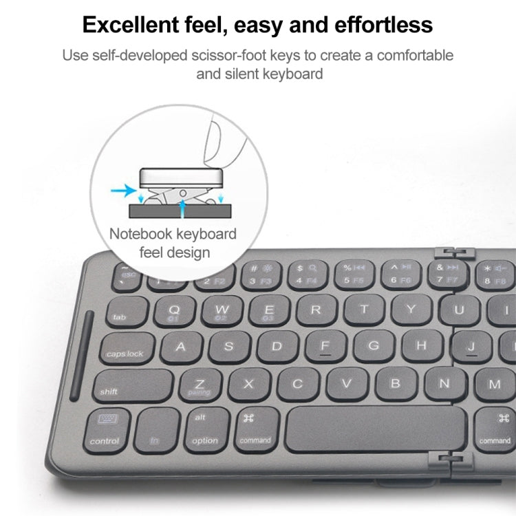Mini teclado Bluetooth plegable universal - B088 Teclado inalámbrico de tres canales