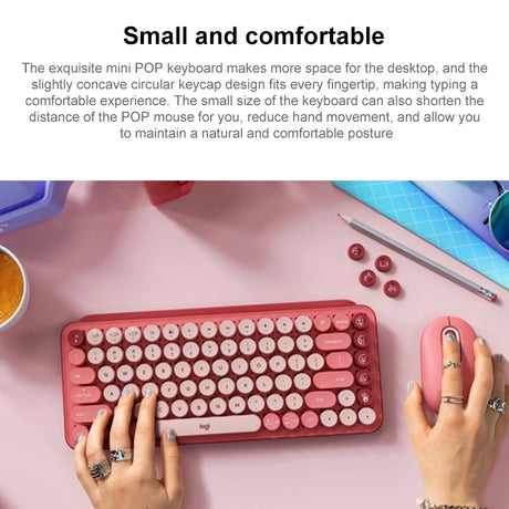 Logitech POP KEYS Round Button Bluetooth Mechanical Keyboard - LYDARZ