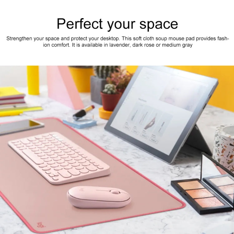 Alfombrilla de ratón con teclado Logitech para máxima comodidad y eficiencia en el escritorio