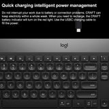 Logitech Craft Wireless Smart Bluetooth Dual Mode Silent Keyboard