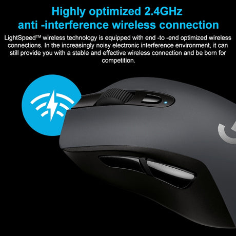 Logitech G603 Hero LIGHTSPEED 12000DPI 2.4GHz Wireless Bluetooth Dual Mode Mouse - LYDARZ