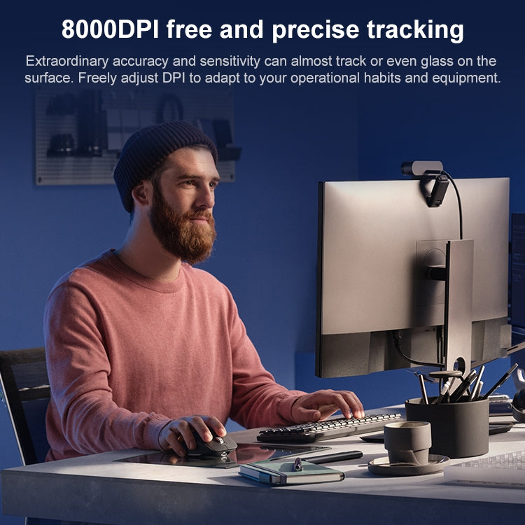 Logitech MX Master 3s Mouse - 8000DPI Ergonomic Wireless Bluetooth Dual Mode