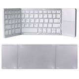 Teclado plegable inalámbrico Bluetooth B033: diseño plegable triple y recargable con 64 teclas para máxima portabilidad.