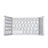 B033 Rechargeable 3-Folding 64 Keys Bluetooth Wireless Keyboard - LYDARZ