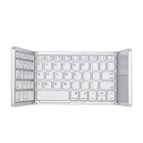 Teclado plegable inalámbrico Bluetooth B033: diseño plegable triple y recargable con 64 teclas para máxima portabilidad.
