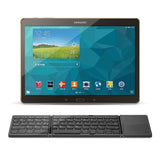 Teclado plegable inalámbrico Bluetooth B033: diseño plegable triple y recargable con 64 teclas para máxima portabilidad.