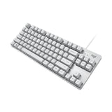 Logitech K835 Mini Mechanische Kabeltastatur, Roter Schaft, Roter Schaft