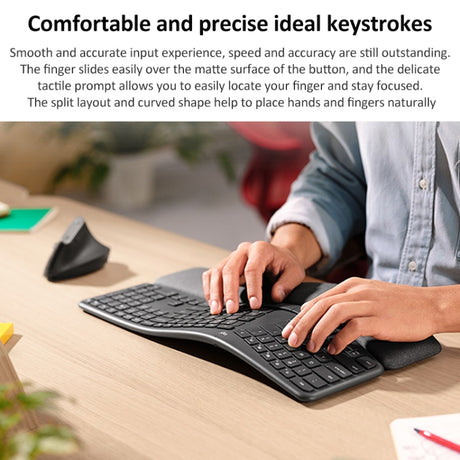 Logitech ERGO K860 2.4G Wireless Keyboard Bluetooth Dual Mode Ergonomic Split Keyboard - LYDARZ