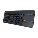 Logitech K400 Plus 2.4GHz Wireless Touch Control Keyboard, Wireless Range: 10m, Logitech K400 Plus