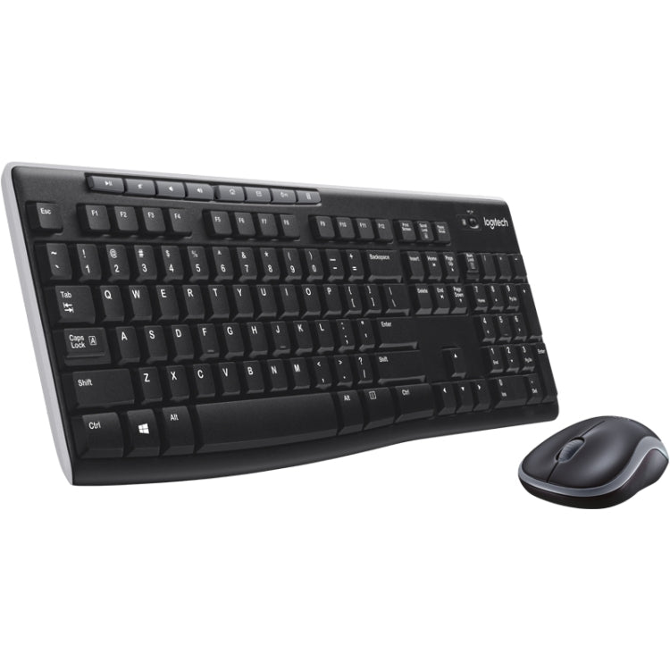 Logitech MK270 Wireless Keyboard Mouse Set - 2.4GHz Connectivity and Compact Design