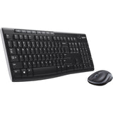 Logitech MK270 Wireless Keyboard Mouse Set - 2.4GHz Connectivity and Compact Design