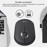 Logitech Pebble Cobblestone Shape Thin 3-keys 1000DPI Mute Wireless Bluetooth Optical Mouse