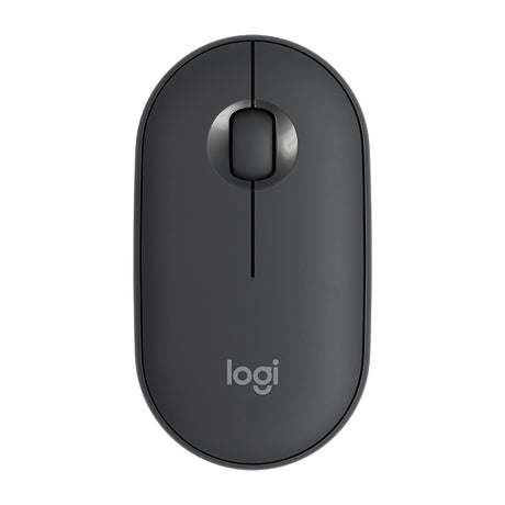 Logitech Pebble Cobblestone Shape Thin 3-keys 1000DPI Mute Wireless Bluetooth Optical Mouse - LYDARZ