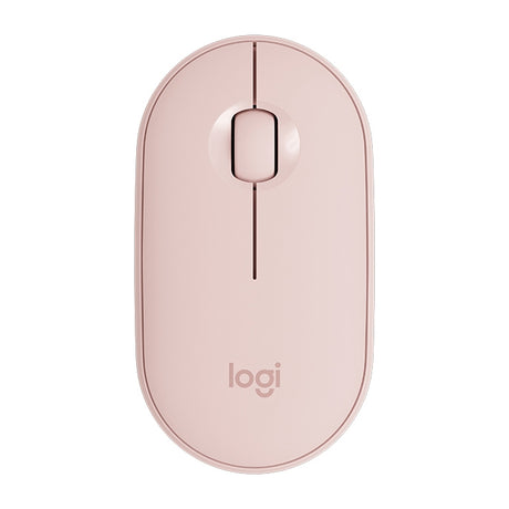 Logitech Pebble Cobblestone Shape Thin 3-keys 1000DPI Mute Wireless Bluetooth Optical Mouse - LYDARZ