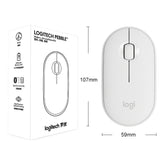 Logitech Pebble Cobblestone Shape Dünne 3-Tasten 1000DPI Stumm Drahtlose Bluetooth Optische Maus