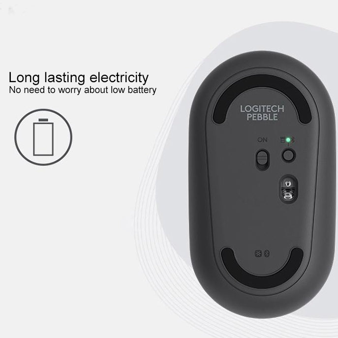 Logitech Pebble Cobblestone Shape Dünne 3-Tasten 1000DPI Stumm Drahtlose Bluetooth Optische Maus