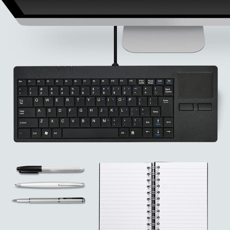 MC-818 82 Keys Touch-pad Ultra-thin Wired Computer Keyboard - LYDARZ