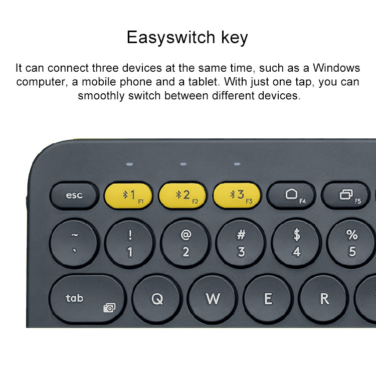 Tragbare kabellose Bluetooth-Tastatur Logitech K380 für mehrere Geräte