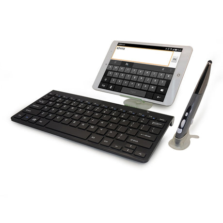KM-909 2.4GHz Smart Stylus Pen Wireless Optical Mouse + Wireless Keyboard Set, Set White, Set Black - LYDARZ
