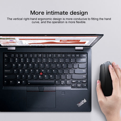 Lenovo thinkplus Ergonomics Design Wireless Mouse, Ergonomics Mouse - LYDARZ