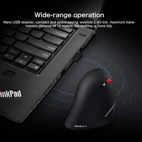 Lenovo thinkplus Ergonomics Design Wireless Mouse, Ergonomics Mouse - LYDARZ