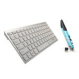 Conjunto de teclado y ratón inalámbricos KM-808: teclado multimedia de 2,4 GHz con ratón óptico para PC y portátil