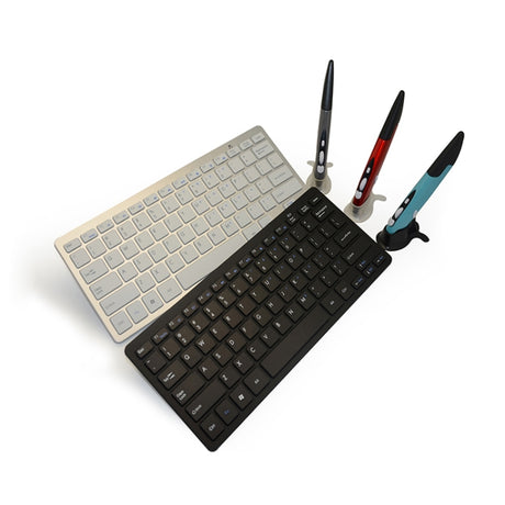 KM-808 2.4GHz Wireless Multimedia Keyboard + Wireless Optical Pen Mouse with USB Receiver Set for Computer PC Laptop - LYDARZ