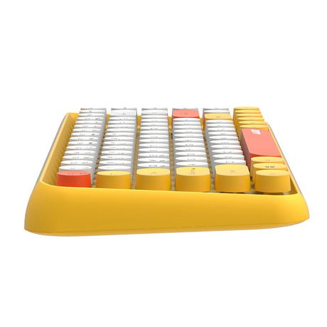 Ajazz 308I 84 Keys Tablet Mobile Phone Computer Household Office Bluetooth Keyboard, Yellow - LYDARZ