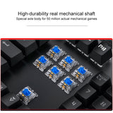 Teclado para juegos con galvanoplastia YINDIAO - Teclado mecánico con cable USB y luz punk mixta