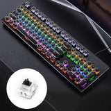 Teclado USB para juegos con iluminación mixta y galvanoplastia YINDIAO para una experiencia de juego mejorada