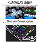 AULA S2016 104-keys Square Key Cap Mixing Light Mechanical Wired USB Gaming Keyboard - LYDARZ