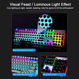 AULA S2016 104-keys Square Key Cap Mixing Light Mechanical Wired USB Gaming Keyboard - LYDARZ