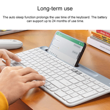 Logitech K580 Dual Modes Thin and Light Multi-device Wireless Keyboard with Phone Holder - LYDARZ