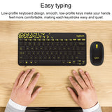 Conjunto de teclado y ratón Logitech MK240 para mayor comodidad y productividad