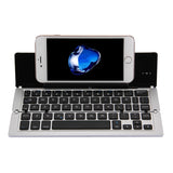 Teclado inalámbrico Bluetooth ultrafino F18 - Recargable, plegable, 58 teclas con soporte