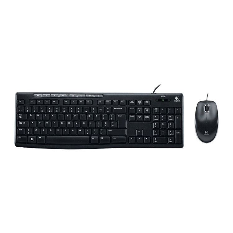 Logitech MK200 Wired Keyboard and Mouse Set with 8 Shortcut Keys