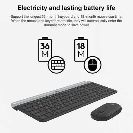 Logitech MK470 Wireless Silence Keyboard Mouse Set - LYDARZ