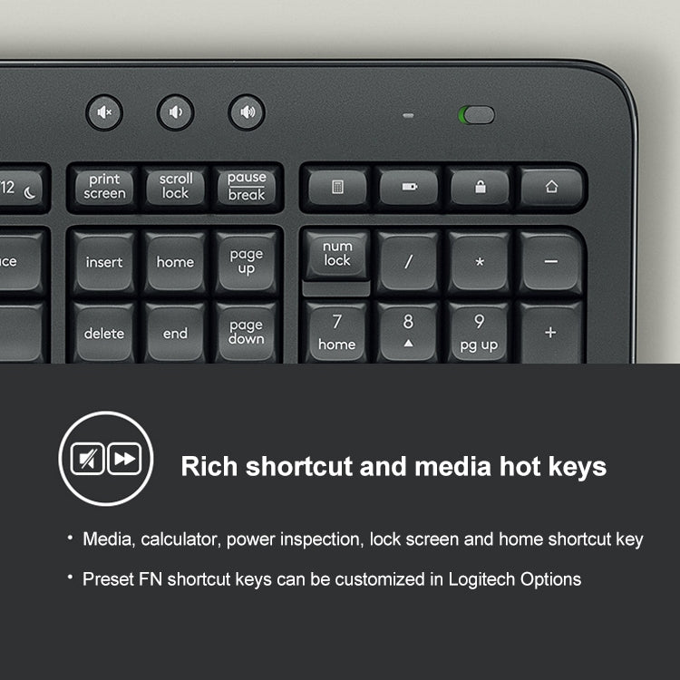 Logitech MK545 Wireless Keyboard Mouse Set - LYDARZ