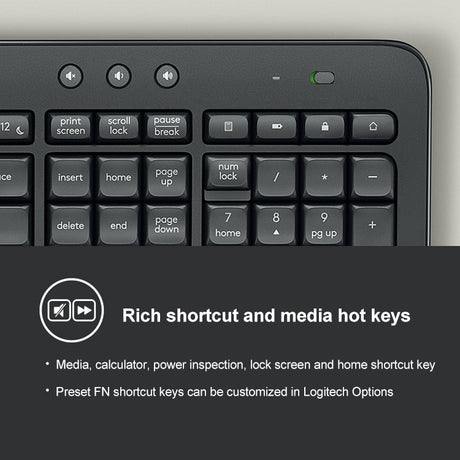 Logitech MK545 Wireless Keyboard Mouse Set - LYDARZ