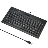 Teclado MC Saite MC-9712: teclado multimedia con cable de 88 teclas y trackball para Windows