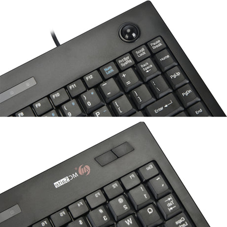 MC Saite MC-9712 Wired 88 Keys Multimedia Computer Keyboard with Trackball for Windows - LYDARZ