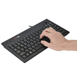 Teclado MC Saite MC-9712: teclado multimedia con cable de 88 teclas y trackball para Windows