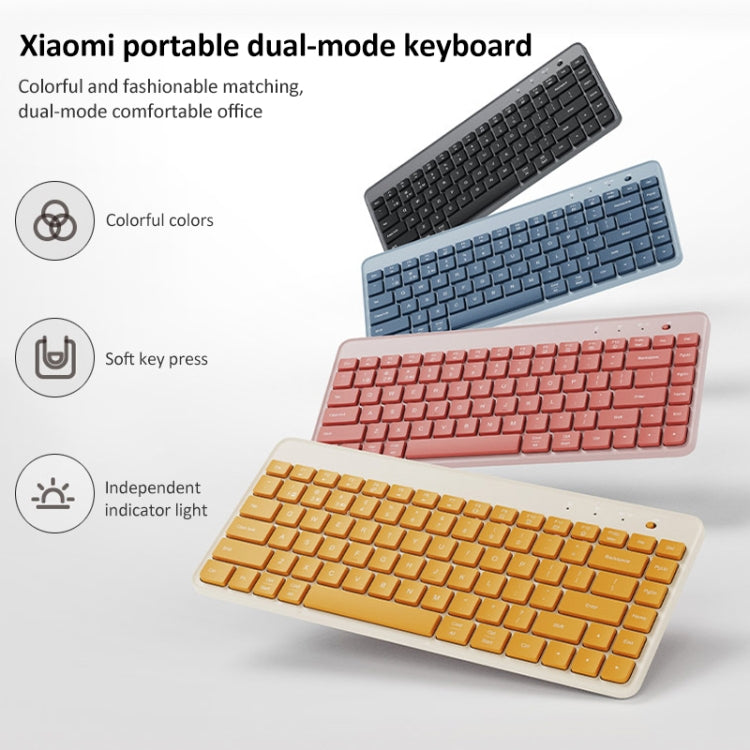 Teclado portátil Xiaomi de modo dual - Original Xiaomi XMBXJP01YM, diseño portátil de 85 teclas