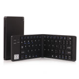 Teclado Bluetooth plegable ultrafino GK228 V3.0 con soporte integrado para Android, iOS y Windows