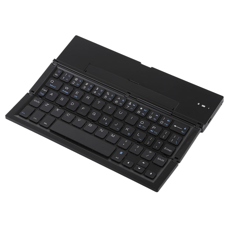 Teclado Bluetooth ultrafino GK608: plegable, con soporte integrado, compatible con Android, iOS y Windows.