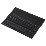 Teclado Bluetooth ultrafino GK608: plegable, con soporte integrado, compatible con Android, iOS y Windows.