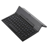 Teclado Bluetooth ultrafino GK608: plegable, con soporte integrado, compatible con Android, iOS y Windows.