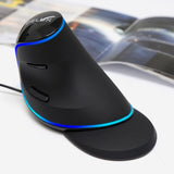 DELUX M618 Plus Wired Blue Version Optical Mouse Ergonomic Vertical Mouse - LYDARZ