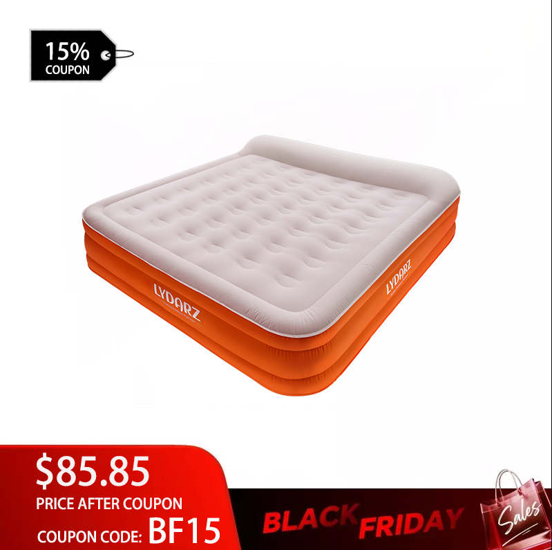 LYDARZ King Size Air Mattress - Ultra-Comfortable & Durable for Home, Travel, and Camping