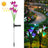 Simulated Lily Flower 4 Heads Solar Powered Outdoor IP55 Waterproof LED Decorative Lawn Lamp - LYDARZ